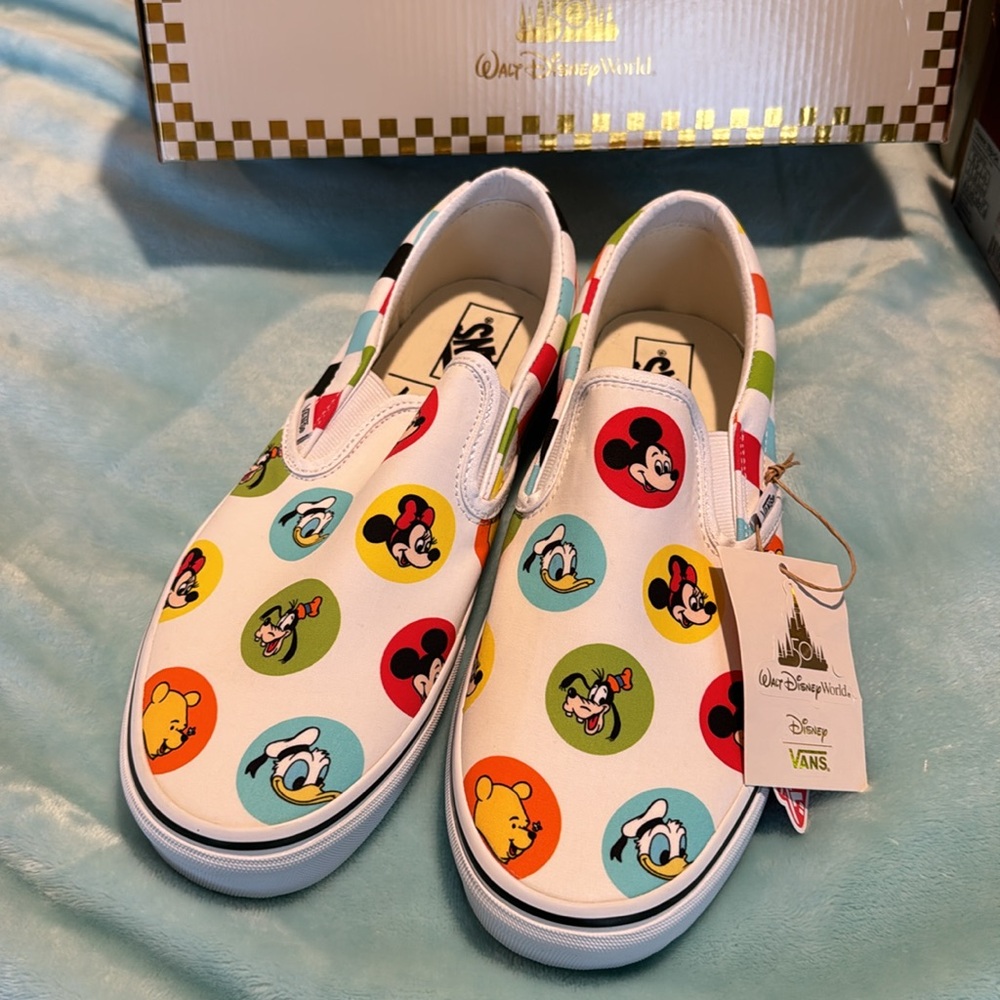NIB Disney Vans. Made for 50th anniversary celebration of Walt Disney World